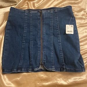 We the Free (Free People) Jean Skirt